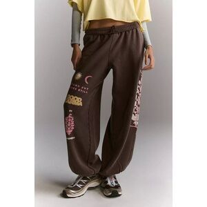 ❤Free People FP Movement All Star Graphic Print Pants Smocked Mid-Rise XS 286684